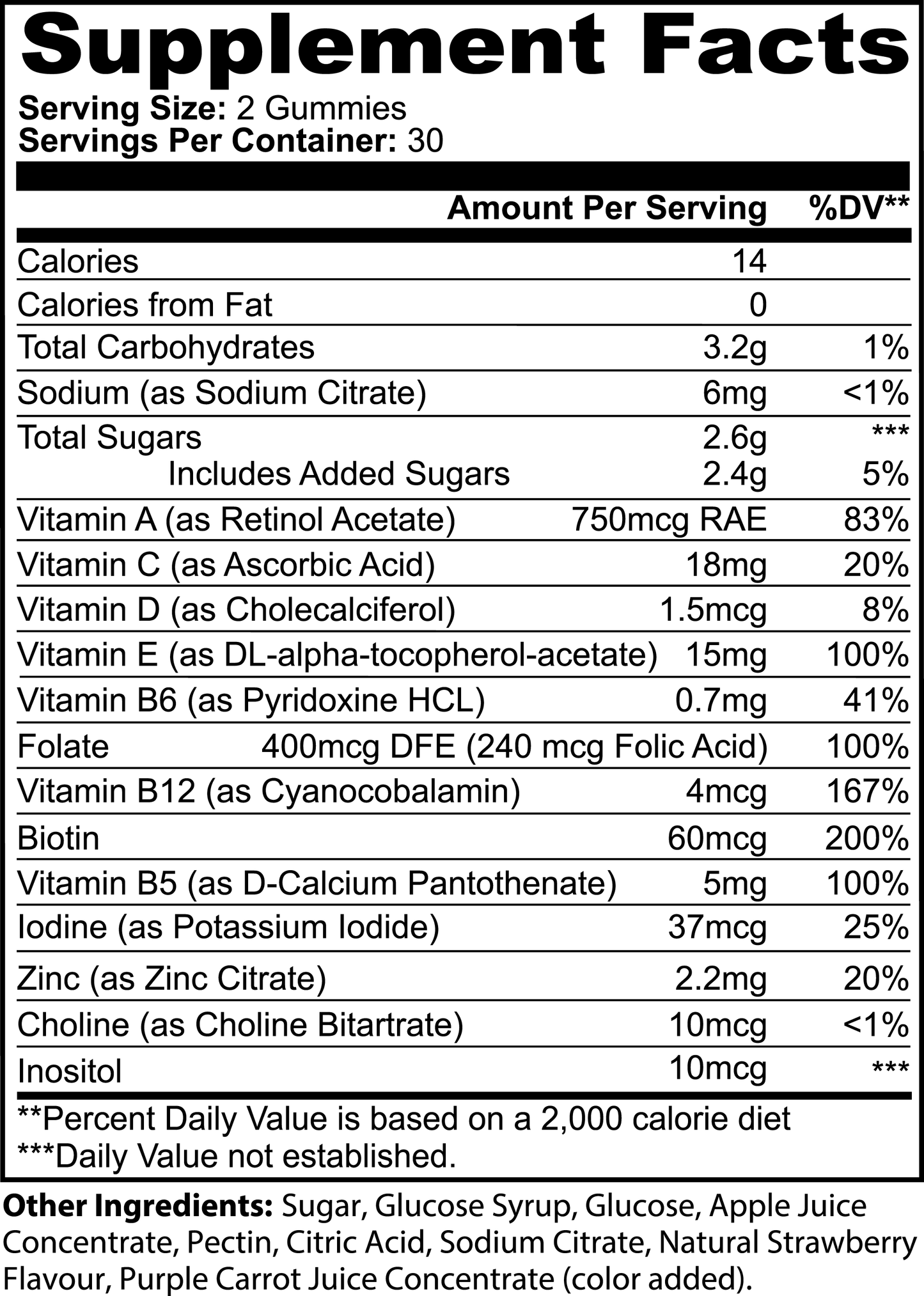 Multivitamin Gummies for Overall Health and Active lifestyle