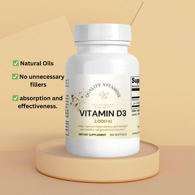 Vitamin D3 Supports Strong Bones and Immune Health